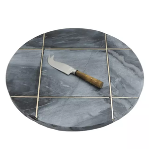 Bloc à découper rond en résine coûteux, planche à découper de Grain de cuisine en bois personnalisé boîte chaude envelopper Logo temps emballage pièce - Product Image 6