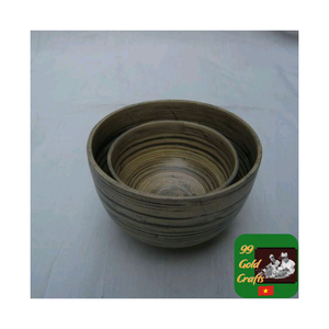 Bol en bambou élégant fait à la main, durable, léger et lisse, parfait pour les repas quotidiens, les collations aux fruits ou la décoration moderne. - Product Image 4