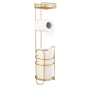 Porte-mouchoirs en papier de forme ronde en fil de fer métallique de conception moderne personnalisée pour accessoire de toilette de salle de bains - Product Image 6