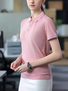 Polo de Cuello Alto Personalizable de Alta Calidad, Polo de Golf Liso para Hombre con Logotipo Personalizado, Camiseta con Solapa - Product Image 6