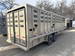 Remorque robuste pour le transport de bétail, cadre en acier durable, transporteur d'animaux sûr sur la route, capacité de charge élevée - Product Image 4