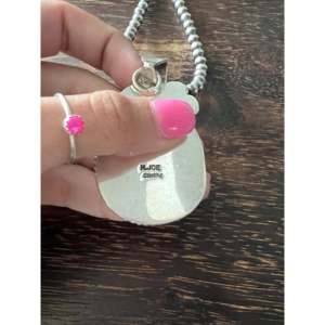 Colgante de Estilo Étnico Navajo con Ostra Espinosa y Plata de Ley, con Engaste de Bisel, Chapado en Oro Rosa y Rodio, Joyería con Dije - Product Image 4