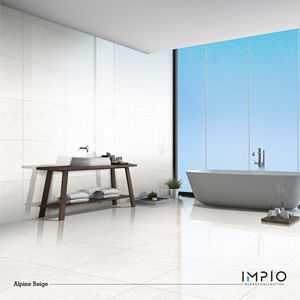 Azulejos Beige Mármoles 600*600mm y 600*1200mm Azulejos de piso de cuerpo completo clásicos modernos Superficie de brillo dorado Fabricado directamente en la India - Product Image 4