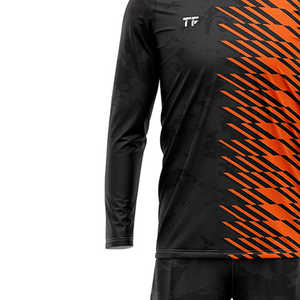 Maillots de football à manches longues respirants, à séchage rapide, antibactériens, anti-UV, grande taille, 100% polyester, ensemble de maillots de football, uniforme d'équipe de football - Product Image 3
