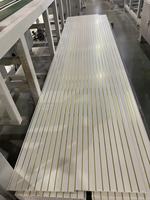 Panneaux rainurés en PVC Premium Sliver Line, résistants à l'humidité et au feu, antistatiques, pour la découpe de grilles murales et de plafonds décoratifs intérieurs