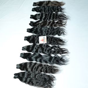 Cabello Remy para mujeres Color natural Onda del cuerpo Procesado Indian Kinky Straight Virgin Hair con alineación de cutícula Paquete vietnamita - Product Image 1