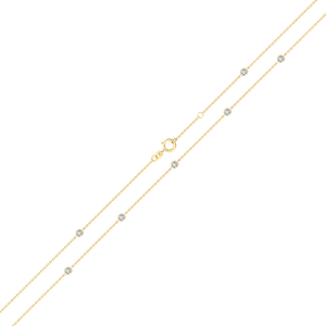สร้อยคอเพชรคุณภาพสูง 0.35 กะรัต เพชรเลี้ยงในห้องปฏิบัติการ ความใสระดับ EF ทองคำแท้ 9k สีขาว/เหลือง ดีไซน์คลาสสิก พร้อมใบรับรอง IGI ของขวัญสำหรับงานหมั้น - Product Image 5