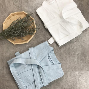 SANHOO รุ่นล่าสุดเสื้อคลุมอาบน้ําของโรงแรมปักคุณภาพพิเศษผ้าฝ้ายพรีเมี่ยมเสื้อคลุมอาบน้ําสีขาวยาวทึบสําหรับผู้หญิงแม่ - Product Image 1