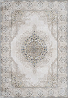 Adiva Gewebter Jacquard Maschinengefertigter Türkischer Teppich Polyester-Rückseite Waschbar Rutschfest Niedrigflorig Dünn Geometrisches Muster Zuhause