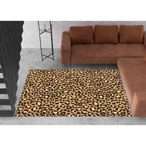 Alfombra con Estampado de Leopardo - Moderna, Colorida, Decoración para el Hogar Estilo Loft, Alfombra Delgada No Tejida - Product Image 2