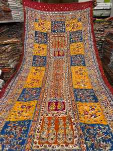 Mirror Work Silk Shawls Banarsi Duppta New High Quality Heavy Embroidered Lace Long Adults Solid Female PK Accept Custom Designs - Product Image 2