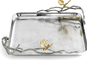 Plateau carré en aluminium Décoration de la maison Poignée Design Cuisine Stockage des aliments et Plateau de service Hôtel Restaurant Maison Vente en gros - Product Image 5