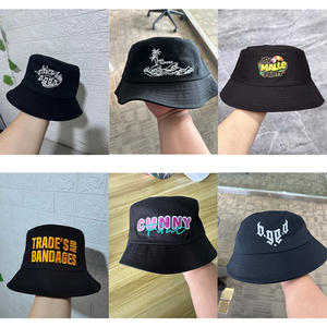 Haute qualité seau chapeau lavande couleur personnalisé 3d broderie Logo casquettes pêcheur chapeau coton unisexe adulte personnalisé seau chapeaux - Product Image 3