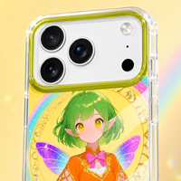 Étui de téléphone personnalisé en TPU+PC avec motif de dessin animé, anti-empreintes digitales, antichoc, pour la protection de l'objectif de l'appareil photo 17 Pro Max, OEM ODM Factory