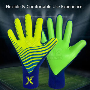 Guantes de Portero Profesionales de Cuero Flexible y Transpirable con Diseño de Superficie de Agarre Avanzado para Partidos y Entrenamientos - Product Image 4