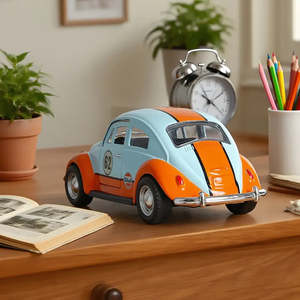 รถแข่งคลาสสิคขนาดจิ๋ว รุ่น Voiture Coccinelle ผลิตจากโลหะผสมแบบหล่อขึ้นรูป สำหรับนักสะสม - Product Image 4