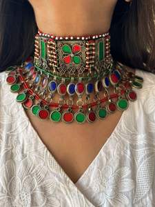 Bijoux vintage afghan personnalisés de haute qualité au design magnifique pour adultes ensembles de bijoux Afghan Kuchi pour fête de mariage et cadeaux - Product Image 3