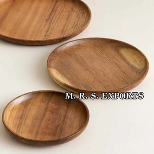 2024 New Design Japanese Adult & Children's <b>Wooden</b> <b>Fruits</b> Plates Safe Salad Dishes Modern Style Charger Home Use Cheap Prices - Product Image 2