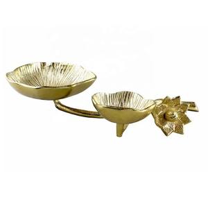 Bols de service à la feuille d'or, parfaits pour les noix à salade de fruits, idéaux pour la table à manger de mariage, la cuisine, les bols décoratifs en métal - Product Image 5