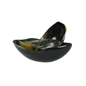 High Quality Branded Natural Horn Serving Bowl <b>Set</b> Handcrafted Polished round <b>Shaving</b> Bowls for Home Hotel Restaurant for India - Product Image 2