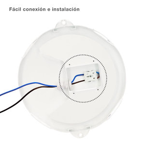 Lampada da parete LED da esterno rotonda Oxalis con griglia 15W 950Lm 6500K IP65 bianca (GSC 200205005) - Product Image 5