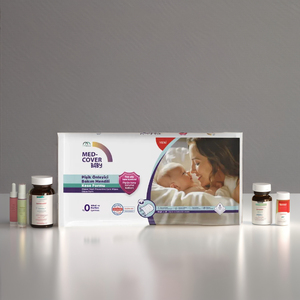 Lingettes pour bébé Med-Cover, prévention et soin des éruptions cutanées, camomille, aloe vera, pour peaux sensibles, sans parabène, sans parfum, approuvées par Dematest - Product Image 1