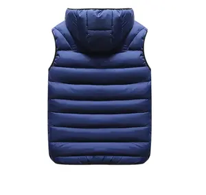 Chaqueta de Burbuja con Capucha Personalizada de Alta Calidad al por Mayor OEM, Chaleco Acolchado Cortavientos y Cálido para Hombre - Product Image 6