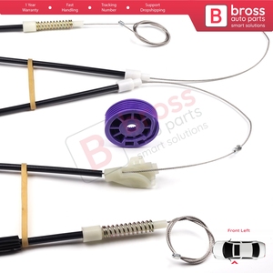 BWR459 Power <b>Window</b> Regulator Repair Set Front Left <b>Door</b> for Golf MK3 1H1 1H5 1991-1998 5-<b>Door</b> Vento Jetta 1H2 1992-1999 1H08374 - Product Image 5
