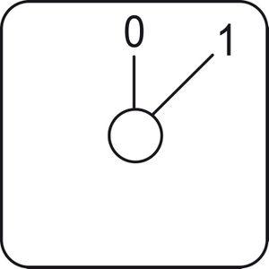 Interrupteur à came Schneider Electric KZ18041L Legend Harmony Série K, têtes de fixation multiples 45x45mm, couleur noire, composants industriels - Product Image 1