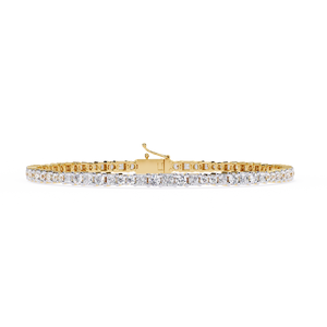 Lab Grown Bracelet Brilliant Cut IGI Certified Diamond Tennis Bracelet18k <b>Solid</b> Yellow <b>Gold</b> Custom Jewelry Diamond Bracelet - Product Image 5