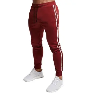 Calça de moletom para inverno, calça grossa de lã para homens pés perto de tornozelo com estampa, para corrida, calças listradas