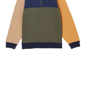 Nueva llegada 2025 personalizado hombres 100% algodón media cremallera superior sudaderas colorido sólido invierno tejido Digital liso teñido - Product Image 6