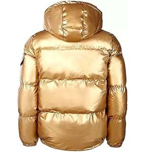 2024 haute qualité col montant doudoune hiver brodé extérieur bulle manteaux avec fermeture éclair unie hiver haute rue Style - Product Image 6