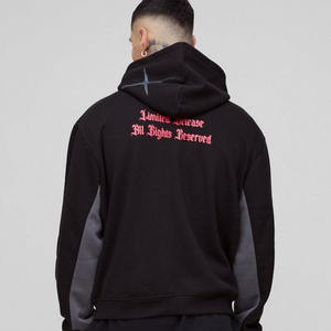 Custom Oversized Hoodie Sweatpants <b>Jogger</b> Set Cargo Pant Tracksuit Print Official Hooded Gusset <b>Jogger</b> Tracksuit <b>Tall</b> & Boxy Fit - Product Image 5