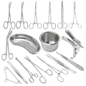 Gyne Episiotomy Lot de 20Pcs Chirurgie Basic Delivery Mini Gynécologie Normal Vaginal Delivery Labour Instruments Chirurgicaux