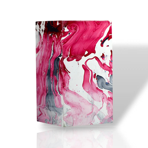 Urna de madera de mango hecha a mano, diseño de resina Aqua Swirl, recuerdo conmemorativo, urna de cremación para cenizas - Product Image 1