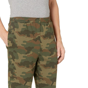 Pantalon de survêtement à fond ouvert en molleton pour homme avec poches, coupe décontractée, évacuation de l'humidité, pantalon respirant à cordon de serrage pour homme - Product Image 3