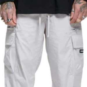 Pantalón Crago 2025, ropa de calle gris claro, estilo de tela duradera, puños ajustables en el tobillo, bolsillos ocultos con cremallera, ajuste moderno, comodidad diaria - Product Image 5