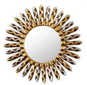 Miroir mural en métal de style moderne unique en aluminium argenté, motif personnalisé, miroir suspendu pour la décoration d'hôtel - Product Image 5