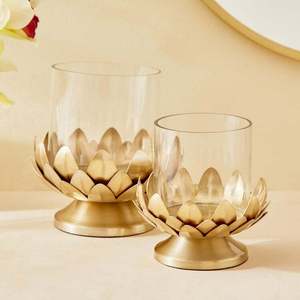 Bougeoir votif en verre Une lueur subtile pour votre décoration intérieure Bougeoir élégant avec votive en verre - Product Image 2