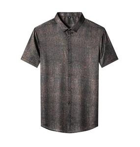 Best Deal Luxury Floral <b>Men's</b> Half Sleeve <b>Shirt</b> Slim Fit Designer Print Royal Style Casual Club Fashion Made in Bangladesh - Product Image 1