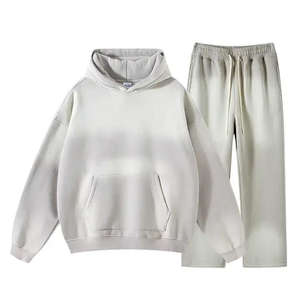 Survêtements pour hommes de qualité supérieure, à fermeture éclair, effet usé, 100% polyester, surdimensionnés, écologiques, lavables, polaire d'hiver, grande taille - Product Image 4