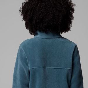 Sweat-shirt pour femmes tendance de style streetwear à manches longues avec col boutonné et logo personnalisé pour les acheteurs en gros, vêtements décontractés à prix avantageux - Product Image 5