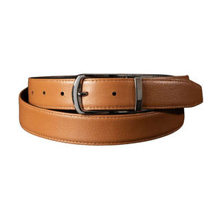 เข็มขัดหนังสีเดียวมีสไตล์ วัสดุคุณภาพสูงเพื่อการใช้งานที่ยาวนาน เข็มขัดหนังสีเดียวสำหรับผู้ชาย - Product Image 1