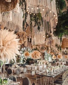 ไฟแต่งงานที่มีคุณภาพดีพร้อมเทียนและแขวนตกแต่งดอกไม้ประดิษฐ์สำหรับตกแต่งฉากหลัง - Product Image 3