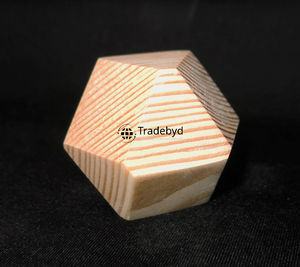 Dés polyédriques en bois naturel de qualité supérieure, écologiques, durables, ensemble de 7 pièces pour les jeux de rôle sur table - Tradebyd - Product Image 2