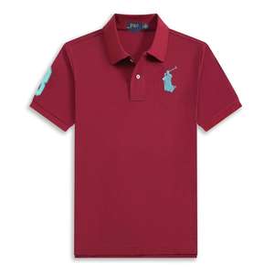 Las mejores camisetas Polo Old Money de Pemium para hombre, camiseta Polo de punto con patrón sólido, camiseta informal de punto con agujeros XL - Product Image 1