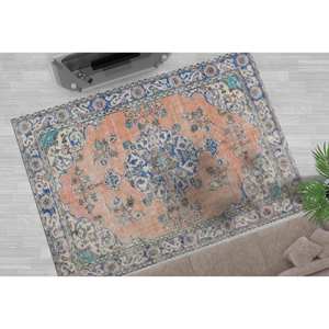 Tapis à motif floral : design marocain, adapté aux animaux domestiques, à suspendre au mur, avec tapis à poils doux - Product Image 2