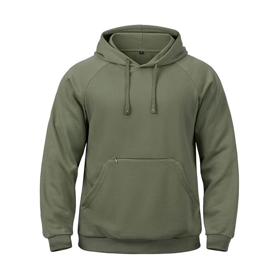 Men's High Quality Pullover Hoodies Cotton Polyester Top Fashion Basics Plain Dyed With Low Moq For Winter