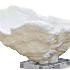 Nuevo tazón de servicio de resina blanca de diseño hecho a mano de estilo lujoso al mejor precio - Product Image 6